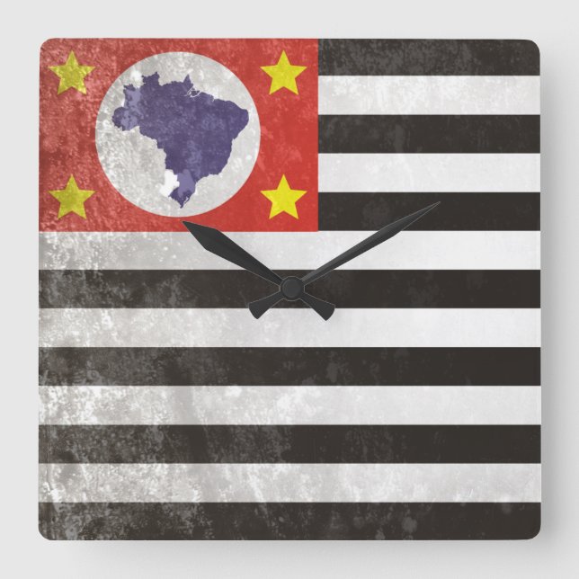 Relógio Quadrado São Paulo (Frente)