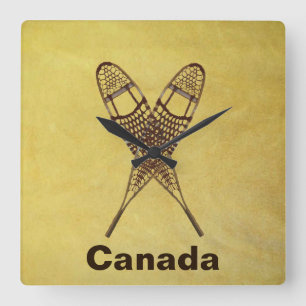 Relógio Quadrado Sapatos de neve