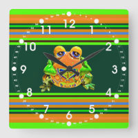 Sapo Funky Laranja Verde Riscado Presentes Novidad