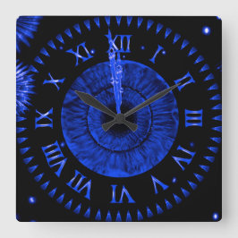 Relógio Quadrado Sapphire Midnight Clock