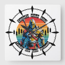 Relógio Quadrado Satisfy | Trade motivation | Fantasy Design