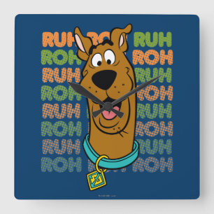 Relógio Quadrado Scooby-Doo Ruh Roh