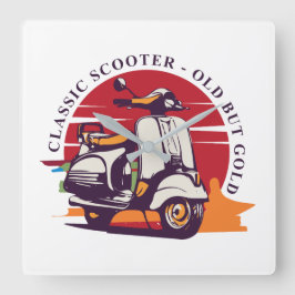 Relógio Quadrado Scooter Clássico Antigo Mas Valioso