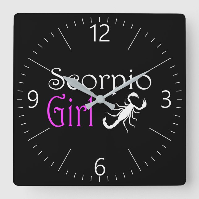 Relógio Quadrado Scorpio (Frente)