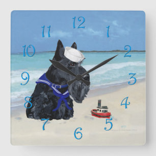 Relógio Quadrado Scottie na praia