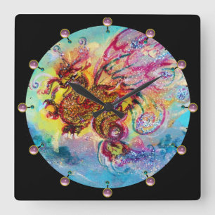 RELÓGIO QUADRADO SEA DRAGON