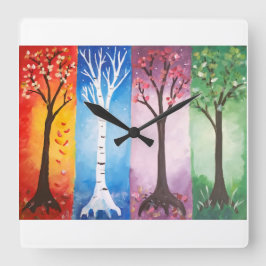 Relógio Quadrado Seasons
