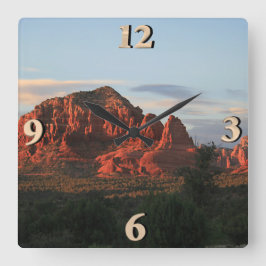 Relógio Quadrado Sedona Sunset