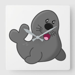 Relógio Quadrado Selo