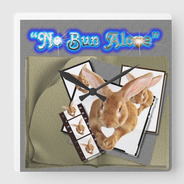 Relógio Quadrado Sem Bolsa Sozinha (Frente)