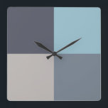 Relógio Quadrado Sementes de Algodão de Cinza Azul Trout<br><div class="desc">... ... ... ... ... ... ... .</div>