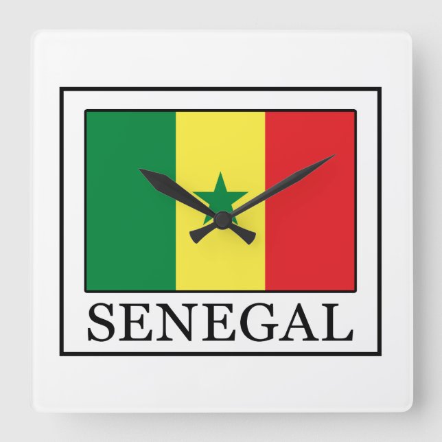 Relógio Quadrado Senegal (Frente)