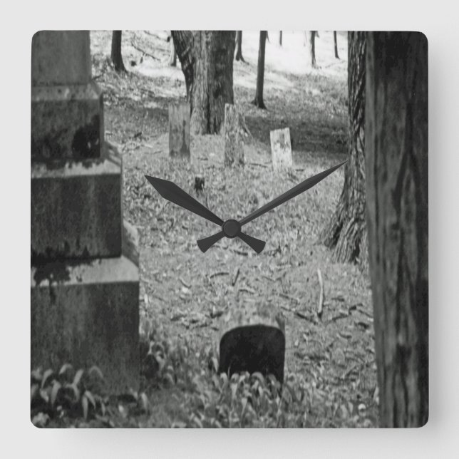 Relógio Quadrado Sepultura esquecida (Frente)