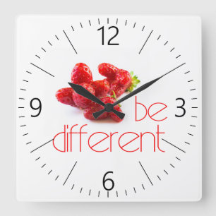 Relógio Quadrado Ser diferente