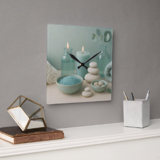 Relógio Quadrado Serenity Wall Clock