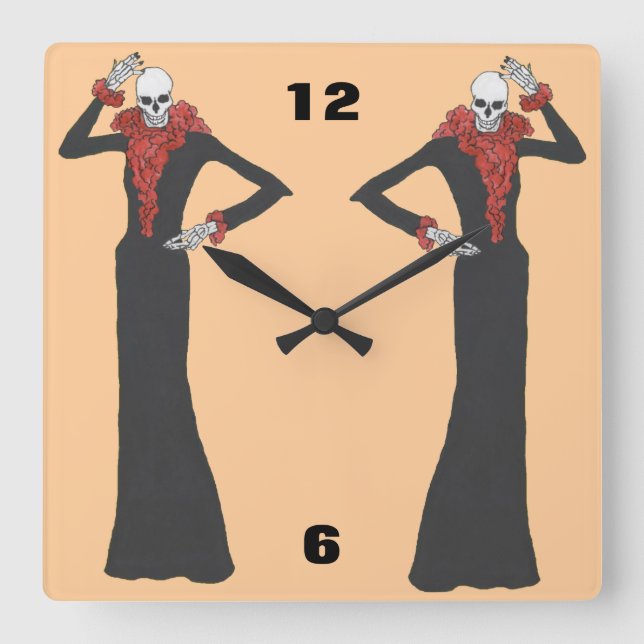 Relógio Quadrado Seu amigo do Ghoul (Frente)