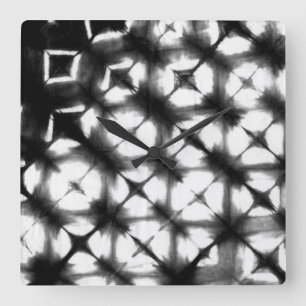 Relógio Quadrado Shibori gráfico I