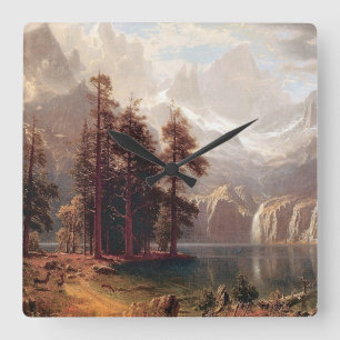 Relógio Quadrado Sierra Nevada, 1871, de Albert Bierstadt