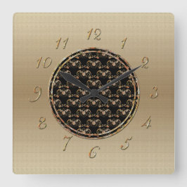 Relógio Quadrado Símbolo Bat Chinês