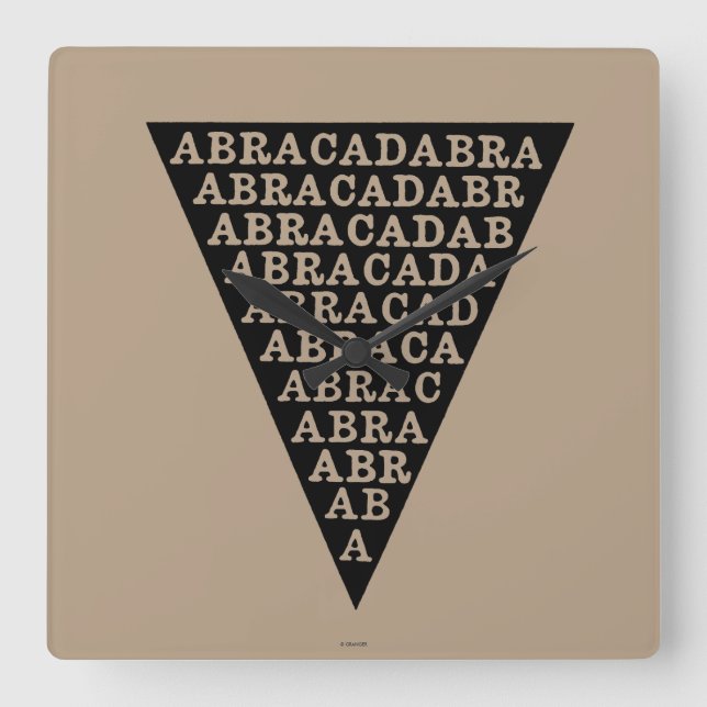 Relógio Quadrado Símbolo da prevenção da febre (Frente)