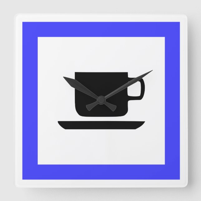 Relógio Quadrado Sinal de autoestrada francês (Frente)