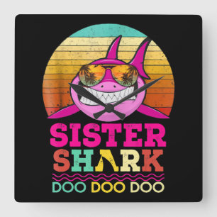 Relógio Quadrado Sister Shark Doo Doo Doo - Ifts de Shark Louco