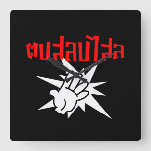Relógio Quadrado Slap You Silly ☆ Dop Salop Salai in Thai Script ☆