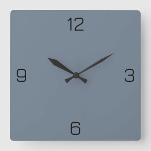 Relógio Quadrado Slate Cinza 708090 Color - Opção para adicionar no
