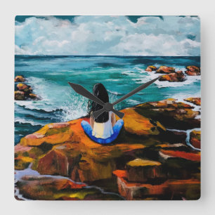 Relógio Quadrado Solar