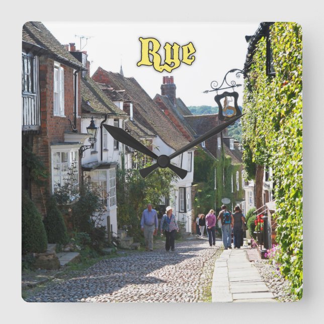 Relógio Quadrado Solte a sua imaginação! Rye England (Frente)