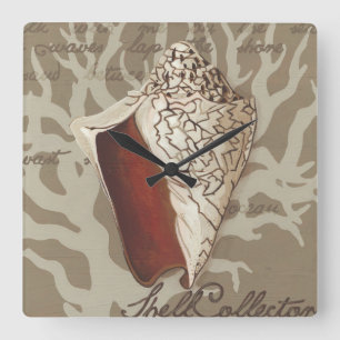 Relógio Quadrado Soneto de praia IV