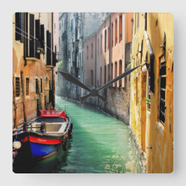 Relógio Quadrado SONHO DE VENICE Wall Clock