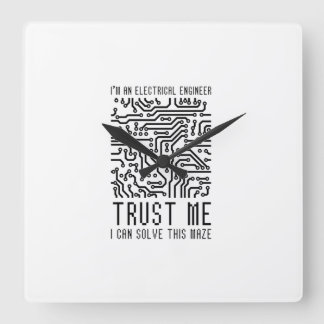 RELÓGIO QUADRADO SOU UM ENGENHEIRO ELÉTRICO