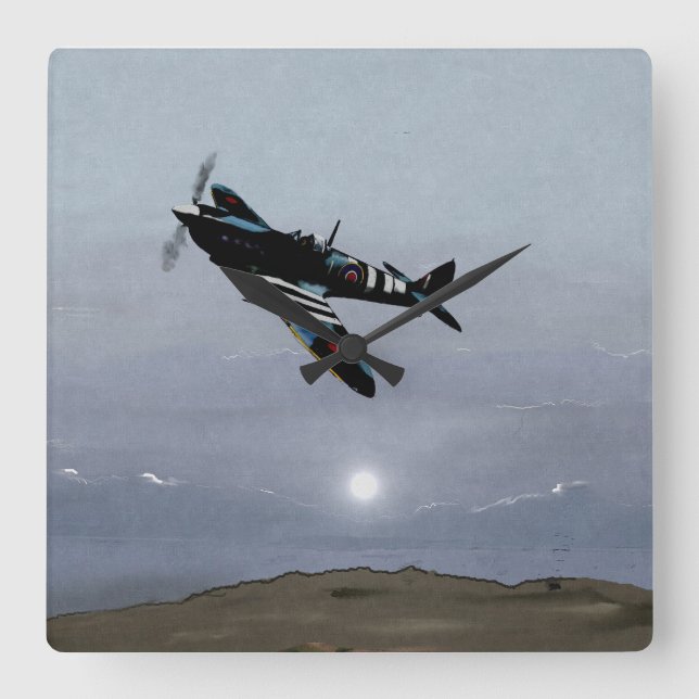 Relógio Quadrado Spitfire (Frente)