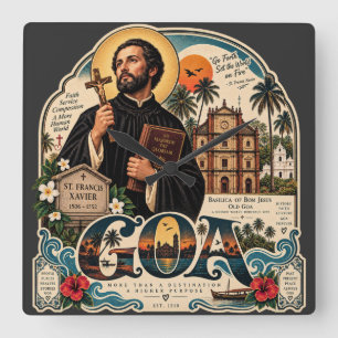 Relógio Quadrado St. Francis Xavier – Patrimônio de Goa