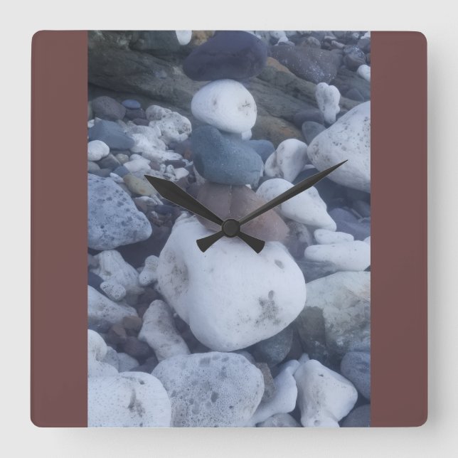 RELÓGIO QUADRADO STONE PILLAR (Frente)