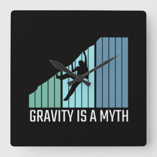 Relógio Quadrado Subindo - A gravidade é um mito