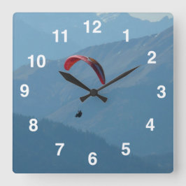 Relógio Quadrado Suiça Paraglider