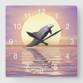 Relógio Quadrado Sun Dolphin