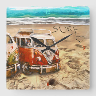 Relógio Quadrado Surfdudes,