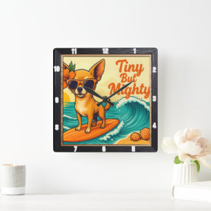 Relógio Quadrado Surfe Pequeno Mas Poderoso