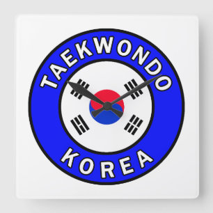 Relógio Quadrado Taekwondo