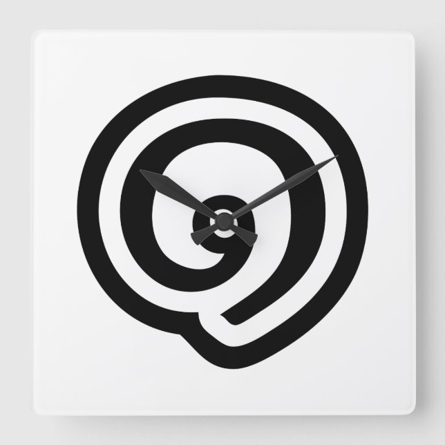 Relógio Quadrado Tailândia Número 1 / Um / ๑ (Nueng) Idioma Tailand (Frente)