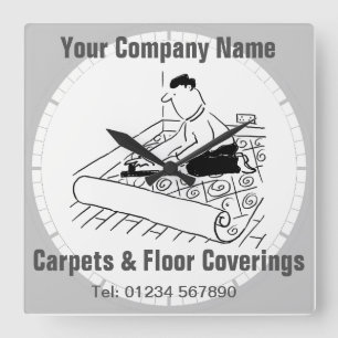 Relógio Quadrado Tapetes, Vinil, Carpetes E Coberturas Para Pavimen