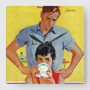 Relógio Quadrado Tarde Demais Para Compensar