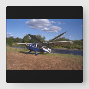 Relógio Quadrado Taylorcraft, BC-12D, aviação 1946_Classic