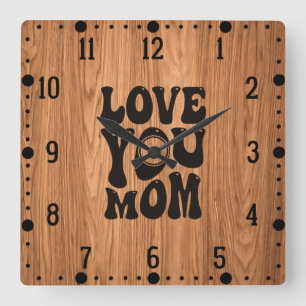 Relógio Quadrado Te Amo Mãe Dia de as mães-51727