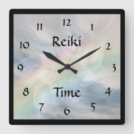 Relógio Quadrado Tempo de Reiki