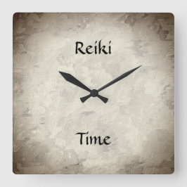 Relógio Quadrado Tempo de Reiki