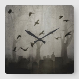 Relógio Quadrado Tempo Gótico